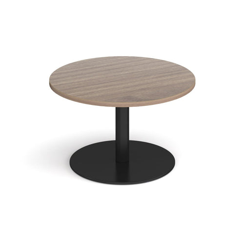 Monza circular coffee table with flat round base