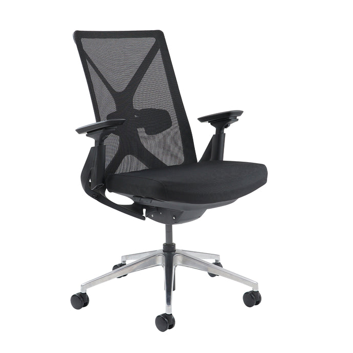 Paxton mesh back operator chair with black frame - Black mesh