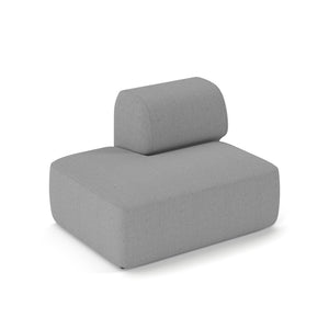 Snuggle modular soft seating large end sofa with left hand back
