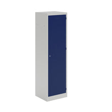 Load image into Gallery viewer, Steel police locker with 1 shelf and 1 coat rail