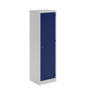 Steel police locker with 1 shelf and 1 coat rail