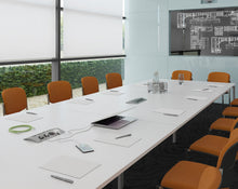 Load image into Gallery viewer, Adapt square boardroom table 1600mm x 1600mm with central cutout