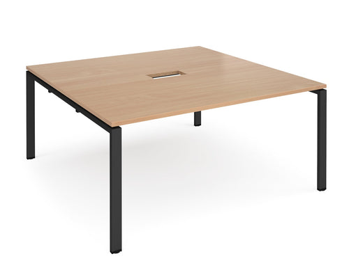 Adapt square boardroom table 1600mm x 1600mm with central cutout