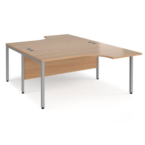 Maestro 25 back to back ergonomic desk with bench leg frame