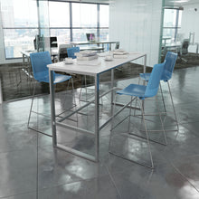 Load image into Gallery viewer, Harmony multi-purpose stool with seat pad and chrome sled frame