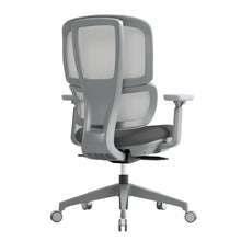 Load image into Gallery viewer, Shelby black mesh back operator chair with black fabric seat